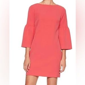 NWT Banana Republic Pink Shift Dress with Fluted Sleeves